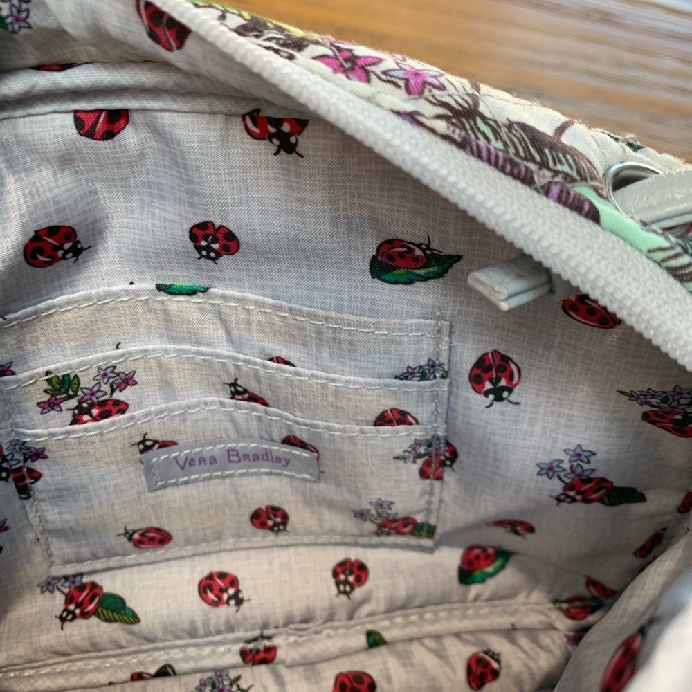 Vera Bradley Floral Crossbody Bag - Purple and Green - Picture 4 of 10